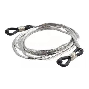 Imagem de Corrente de Metal Armação Óculos Cordão Gancho Prateado SVH