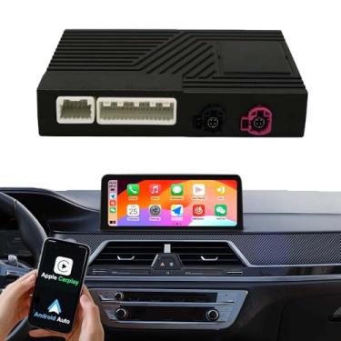 Imagem de Adaptador Airplay Android Auto Wireless CarPlay Moldule Box Mirror Link GPS para BMW 1 2 3 4 5 6 7 Series e X3 X4 X5 X6 NBT Original System