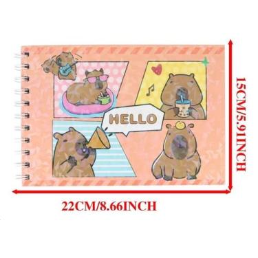 Imagem de Livro Colorir Capivara Desenho Divertido 50 Folhas Capa Dura - PC Mast