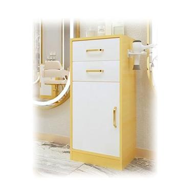 Imagem de AKALNNB Armário de armazenamento de estações de salão, carrinho de salão para cabeleireiro, estação de salão de beleza, para barbearias com 2 gavetas/1 armário (cor: rosa, tamanho: 35 x 30 x 80 cm