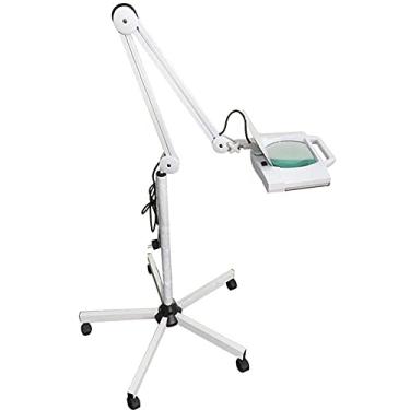 Imagem de Magnifyiglasses, lupa de chão Standimagnifierp com ampliação de 5X, Led Beauty Salon Cold Light Magnifyiglass