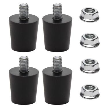 Imagem de Jollyoupin Pés Estabilizadores Curtos para Peças de Reposição Blackstone, Pés Niveladores para Unidades de Chapa de Mesa de 43 cm e 56 cm, Pés de Borracha e Porcas de Parafuso para Peças de Chapa