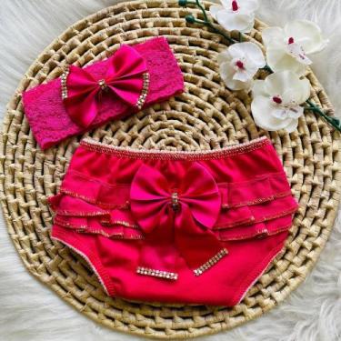 Imagem de Kit bunda rica e laço - KBANINHA KIDS, Rosa pink