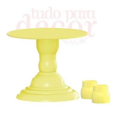 Imagem de Boleira Royale Lisa 22cm - Tasil, Amarelo Candy