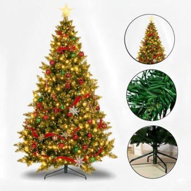 Imagem de Arvore De Natal Pinheiro Canadense Luxo 1,80m 850 Galhos Verde - Bride