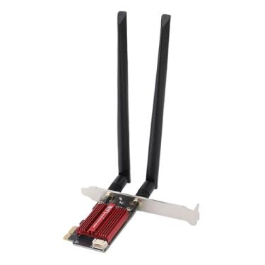 Imagem de GOWENIC Placa WiFi 6E PCIe, BT5.2 Aprimorado, Baixa Latência, Garante Segurança de Rede Com Criptografia WPA3, Com Antenas Duplas de 8dB, para Computador Desktop