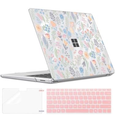 Imagem de LCMOCICO Capa protetora fina para Microsoft Surface Laptop 7 35.1 cm Copilot + PC 2024 (modelo 2036), capa rígida de plástico com estampa leve e antirriscos