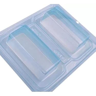 Imagem de Forma Gelo, Kit Fôrmas Simples para Gelo Saborizado, é Fabricada em Pet, 2 Cavidades 200 Ml(20 unidades)