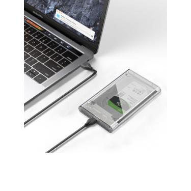 Imagem de Compartimento de disco rígido de 2,5 polegadas USB 3.0 para SATA III adaptador sem ferramentas, suporta SSD de 2,5 polegadas e HDD 9,5 mm 7 mm, capa de disco rígido externo, até 6 TB