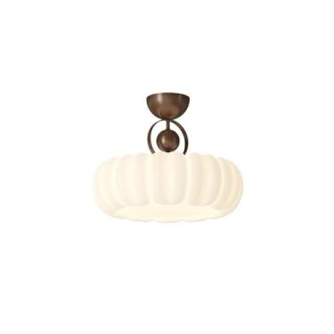 Imagem de Luz de teto Luminária de teto LED retrô com três cores que muda cor para quarto, luminária decorativa requintada