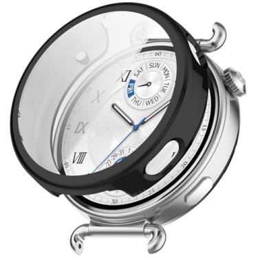 Imagem de MOTONG Capa compatível com Huawei Watch GT 6 - Capa protetora de TPU de cobertura total compatível com Huawei Watch GT 6 de 41 mm (preto)