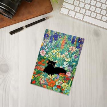 Imagem de Caderno de gato, caderno A5 para anotações de escritório, agenda de 21 x 14,7 cm, agenda de viagem, presentes para amantes de gatos-22