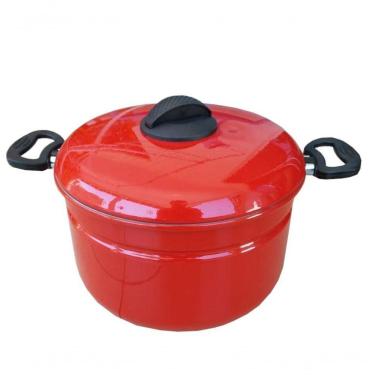 Imagem de Conjunto 2 Em 1 Panela De Pudim Banho Maria Vermelha Extang