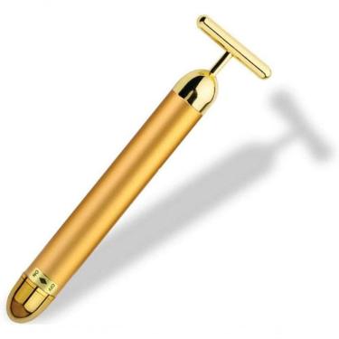 Imagem de Massageador Anti Rugas Vibro Facial Ouro 24K Renovacao Pele Beauty