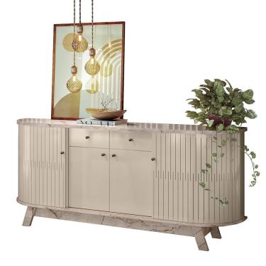 Imagem de Buffet Aparador Mônaco Calacata Off White - Madetec Calacata Off White