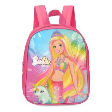 Imagem de Mochila Pequena Infantil Feminina Luxcel Barbie Sereia