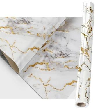 Imagem de Papel de Parede Autocolante Adesivo Flexivel Marmore Obra Reforma Repa