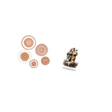 Imagem de Fenteer Arte de Parede em Rattan Trançado E Decoração de Mesa em Acrílico 2D para Sala de Chá, Corredor, Quarto, Café, Canto de Férias, Lareira.