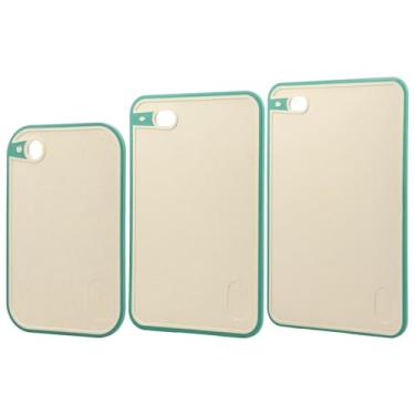 Imagem de Tábua de corte dupla face, 3 peças, tábua de cortar de silicone multiuso para cozinha, tábua de cozinha prática para cozinhar frutas, vegetais e carne