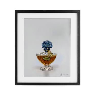 Imagem de Stupell Industries Frasco de perfume de luxo clássico impressão emoldurada cinza sob vidro, design por Mary Sparrow, 21 x 17