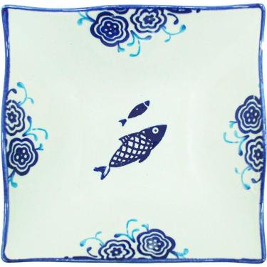 Imagem de Kit 2 Tigela Sobremesa Bowl Peixe Praia Oceano Náutico 14cm