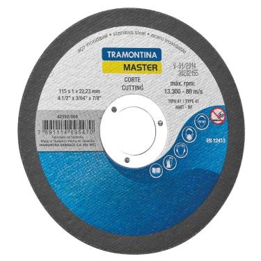 Imagem de Disco De Corte Fino 4.1/2" Tramontina Para Aço Inox E Materiais Endurecidos Tramontina