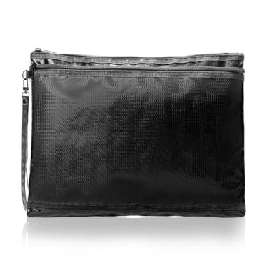 Imagem de Spatiosilvatica Nova bolsa de documentos à prova de fogo com dois bolsos 1093.3 °C, 33.5 cm x 25.0 cm à prova de fogo para dinheiro com zíper, organizador de documentos protege papéis importantes