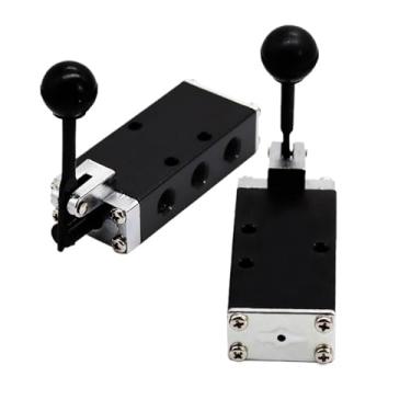 Imagem de 1 peça SH-402 SH-403 válvula de placa manual de duas posições cinco vias inversão manual redefinir válvulas de controle (SH-402)