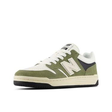 Imagem de New Balance Tênis masculino premium 480 V1, Olivina escura/sal marinho, 37