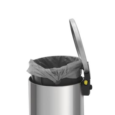 Imagem de Lixeira com Pedal Tramontina Loop Aço Inox Polido 5 Litros