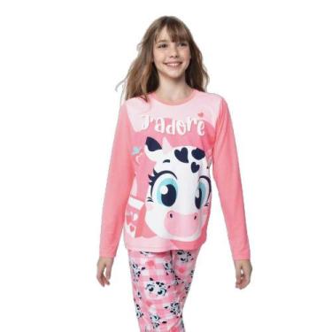 Imagem de Pijama Manga Longa Viscolycra Menina Teen Vaca Romântica - Puket, 10