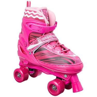 Imagem de Patins 4 Rodas Ajustáveis Fenix Rosa