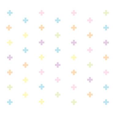 Imagem de Adesivo de Parede Cruz Aquarela 9x9cm 69un Cobre 4m²