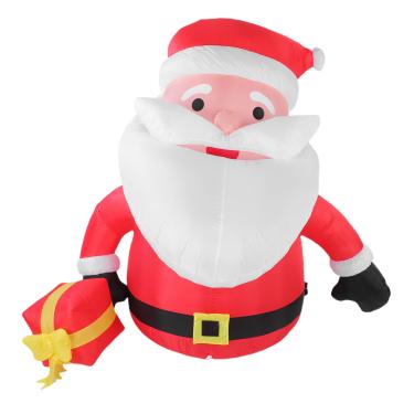 Imagem de Asixxsix PapaiNoel inflável de Natal, 1,8 m, poliéster 190T à prova d'água, com luzes de LED, decoração natalina para casa e festas ao ar livre. (Plugue dos EUA 100-120 V)