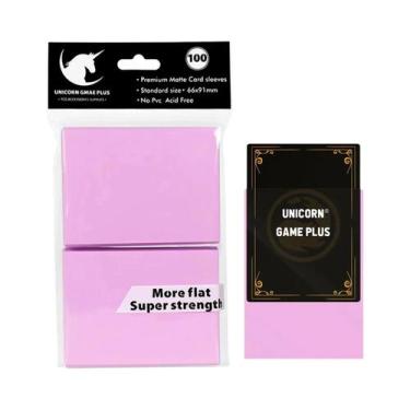 Imagem de Protetores De Cartas TCG Foscos Tamanho Padrão 100 Peças 66x91mm Para 