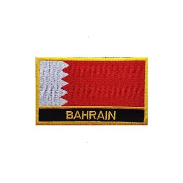 Imagem de Ruoming 1 PÇ Patch de bandeira multinacional bordado a ferro ou costurado em bordado tático militar nacional multinacional (Bahrain)