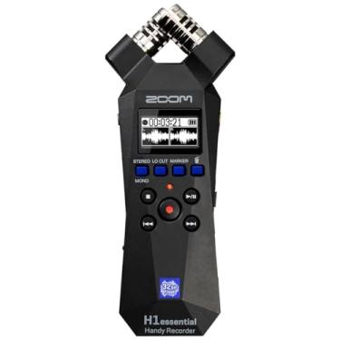 Imagem de Zoom H1essential Gravador estéreo prático com flutuador de 32 bits, acessibilidade, microfones X/Y, gravação em cartão SD, microfone USB, portátil, para músicos, podcasters, cineastas e criadores de