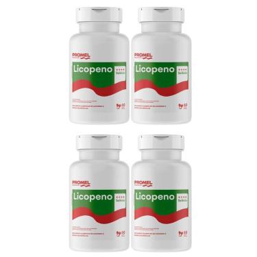 Imagem de Kit Com 4 Licopeno de Tomate Com Selênio 60 Caps de 500mg Promel-Unissex