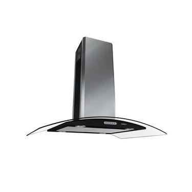 Imagem de Coifa de Ilha CVC Nardelli Vidro Curvo Black 90cm 220V 220
