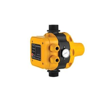 Imagem de FINYQBET Controlador de Pressão da Bomba D'Água, 110V-220V, 10 Bar, Automático com Manômetro, Proteção Contra Falta de Água e Partida Forçada - Para Bombas Centrífugas, Jardim e Lavagem