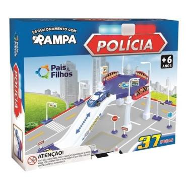 Imagem de Brinquedo Estacionamento C/Rampa Esquadrão Da Polícia Kids
