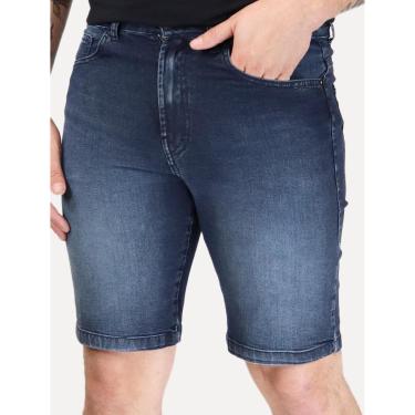 Imagem de Bermuda Ellus Jeans Masculina First Blue Long Zetex Azul Médio-Masculino