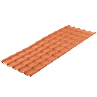 Imagem de Telha De Pvc Com 2,42x0,88 Metros Plan Cerâmica - 081190630242 - Permatti
