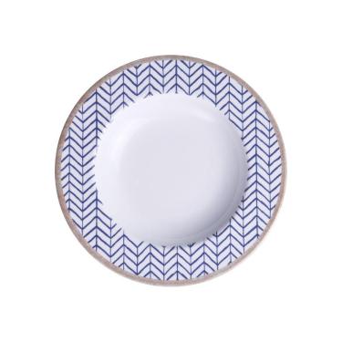 Imagem de Prato Fundo Tramontina Abstratta Em Porcelana Decorada 23 Cm