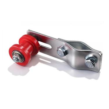 Imagem de (Vermelho) Ajustador de tensor de corrente com tensor de corrente de 8 mm Roda guia para motor 49cc 60cc 66cc 80cc bicicleta motorizada bicicleta sujeira ATV bicicletas
