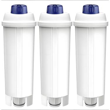Imagem de Pacote com 3 filtros de máquina de café de substituição para filtro DeLonghi DLSC002, amaciante de carbono ativado para ECAM, ESAM, ETAM, BCO