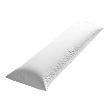 Imagem de Travesseiro De Corpo Antialérgico Gigante Com Zíper 1,35m x 40cm 300 Fios Fibra Siliconada, Ideal para Casa Brasileira