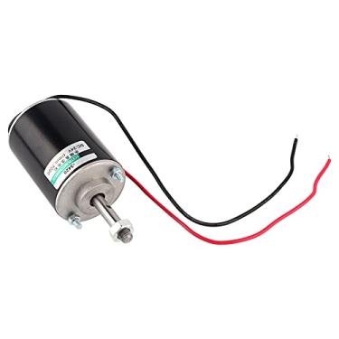 Imagem de Generic Motor Engrenado CW/CCW Motor DC, DC 12/24V 30W, de Alta Velocidade, de ímã Permanente Elétrico Controle de Elétrico para Ventilador para Gerador DIY (#02)