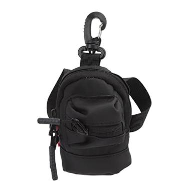 Imagem de Generic Carteira do Malote da Moeda, Mini Malote do Dinheiro Pano de Oxford Anti Risco Múltiplos Propósitos Design Bonito Zíper para o Turismo (Preto)