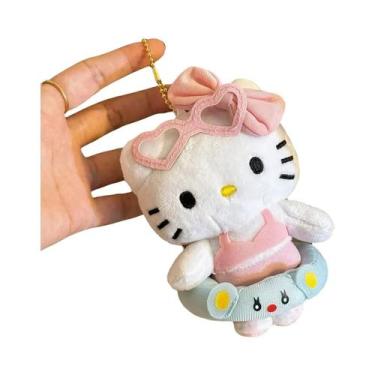 Imagem de Chaveiro De Pelúcia Hello Kitty Para Meninas, Boneca Macia De Cartoon,